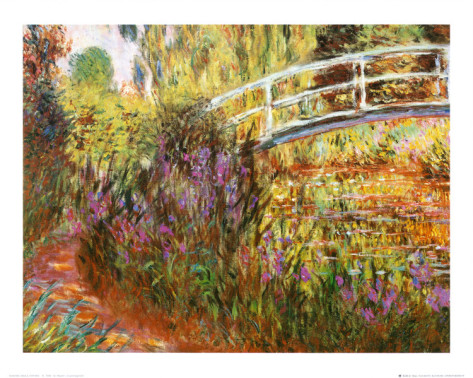 The Japanese Bridge-Claude Monet Painting